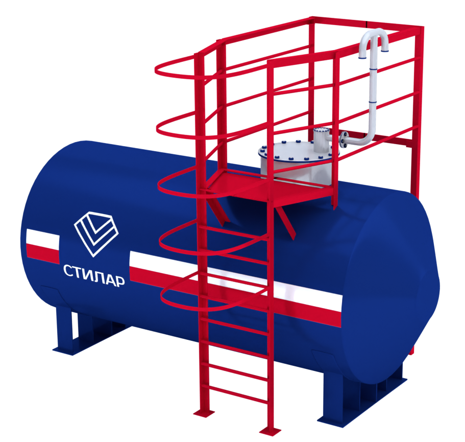 Горизонтальный резервуар РГСН для спирта 50 м³ от завода-производителя